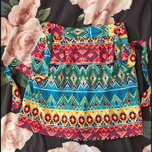 Bright beautiful‎ Aztec skirt